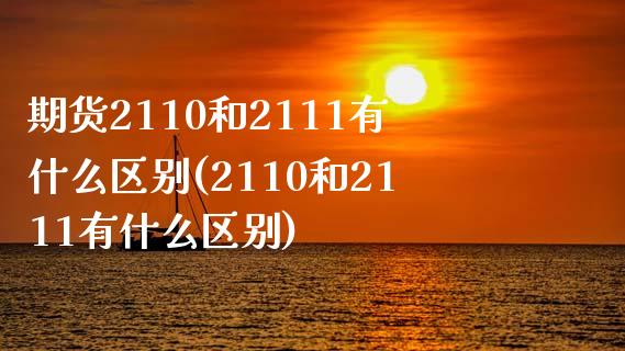 期货2110和2111有什么区别(2110和2111有什么区别)_https://gj1.wpmee.com_国际期货_第1张