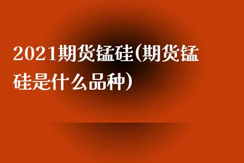 2021期货锰硅(期货锰硅是什么品种)_https://gj1.wpmee.com_国际期货_第1张