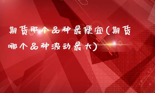 期货那个品种最便宜(期货哪个品种波动最大)_https://gj1.wpmee.com_国际期货_第1张