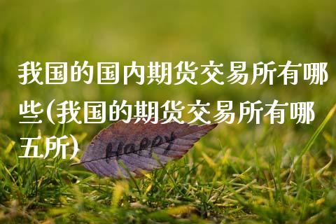 我国的国内期货交易所有哪些(我国的期货交易所有哪五所)_https://gj1.wpmee.com_国际期货百科_第1张
