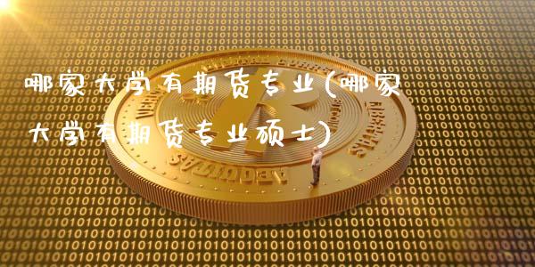 哪家大学有期货专业(哪家大学有期货专业硕士)_https://gj1.wpmee.com_国际期货_第1张