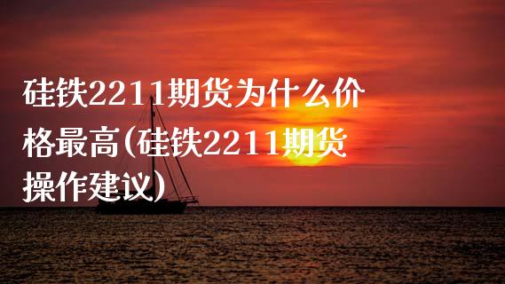 硅铁2211期货为什么价格最高(硅铁2211期货操作建议)_https://gj1.wpmee.com_国际期货_第1张