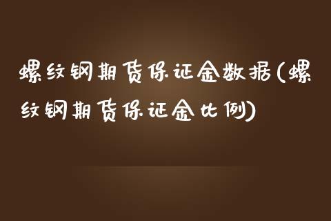 螺纹钢期货保证金数据(螺纹钢期货保证金比例)_https://gj1.wpmee.com_国际期货_第1张