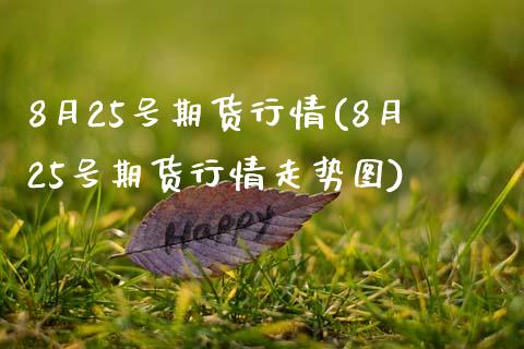 8月25号期货行情(8月25号期货行情走势图)_https://gj1.wpmee.com_国际期货_第1张