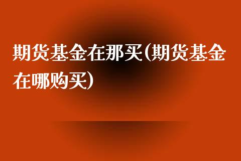 期货基金在那买(期货基金在哪购买)_https://gj1.wpmee.com_国际期货_第1张