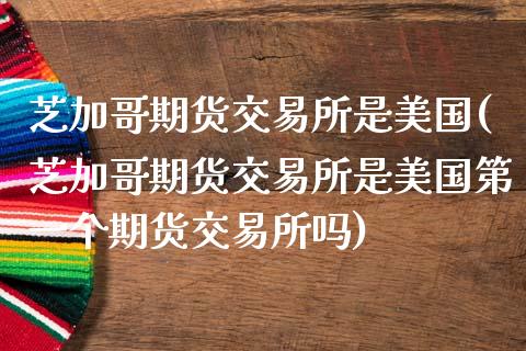 芝加哥期货交易所是美国(芝加哥期货交易所是美国第一个期货交易所吗)_https://gj1.wpmee.com_国际期货_第1张