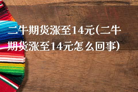 二牛期货涨至14元(二牛期货涨至14元怎么回事)_https://gj1.wpmee.com_国际期货_第1张