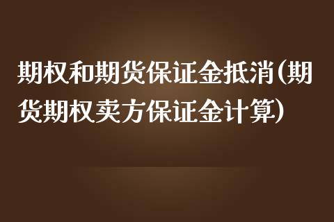 期权和期货保证金抵消(期货期权卖方保证金计算)_https://gj1.wpmee.com_国际期货_第1张