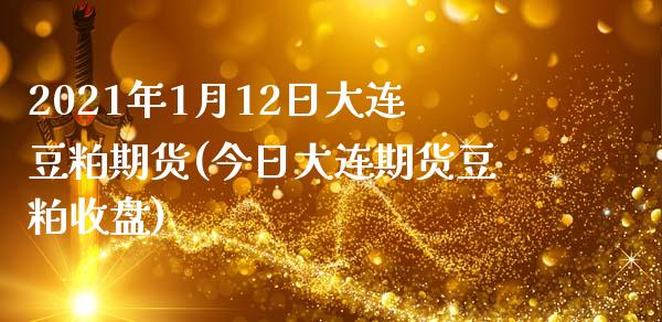 2021年1月12日大连豆粕期货(今日大连期货豆粕收盘)_https://gj1.wpmee.com_国际期货_第1张