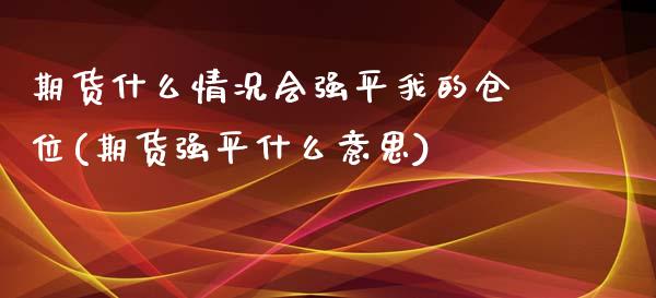 期货什么情况会强平我的仓位(期货强平什么意思)_https://gj1.wpmee.com_国际期货_第1张