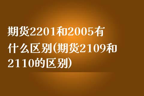 期货2201和2005有什么区别(期货2109和2110的区别)_https://gj1.wpmee.com_国际期货_第1张