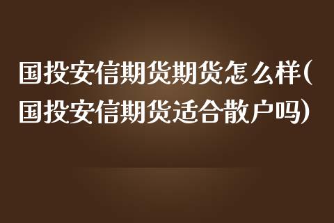 国投安信期货期货怎么样(国投安信期货适合散户吗)_https://gj1.wpmee.com_国际期货_第1张