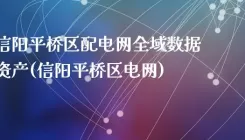信阳平桥区配电网全域数据资产(信阳平桥区电网)